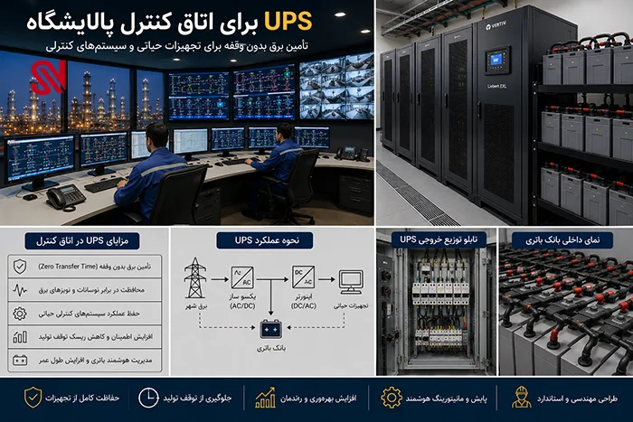 اشتباهات رایج هنگام انتخاب UPS برای اتاق کنترل پالایشگاه