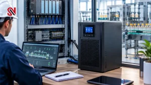انتخاب UPS برای PLC خط تولید صنعتی | محاسبه توان، زمان پشتیبانی و باتری