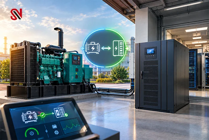نقش تنظیمات UPS در سازگاری با ژنراتور