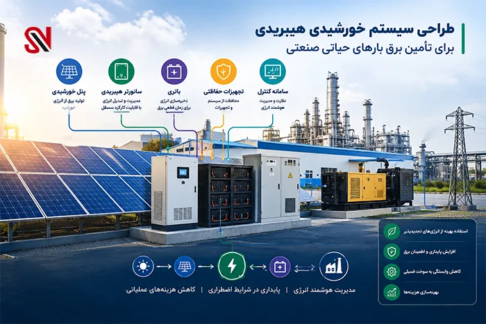 سیستم خورشیدی هیبریدی صنعتی چیست؟